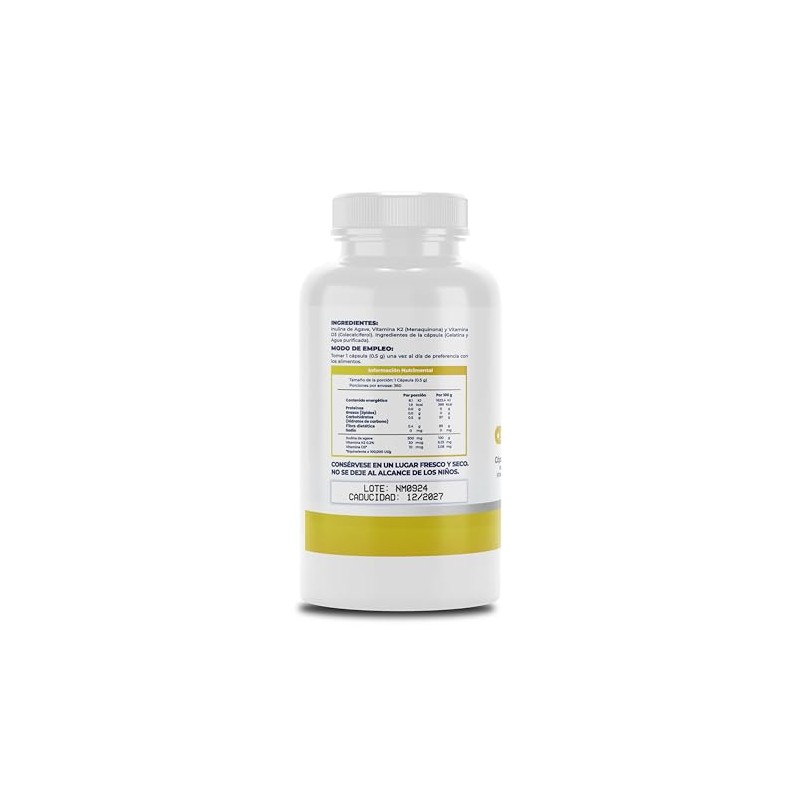 NAIMA K2 D3, 360 Cápsulas | Suplemento Alimenticio 100% Puro
