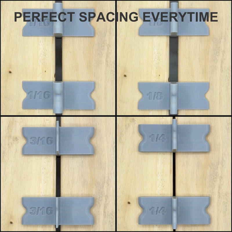 Deck Spacer Tool 4-in-1 – 1/16", 1/8", 3/16", 1/4" Deck