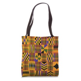 That Melanin Tho Black Owned Business Kente Cloth Inspired Tote Bag