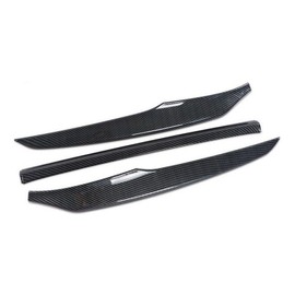 Xotic Tech Front Bumper Lip Chin Stripe Cover Trim, Carbon Fiber Pattern, Compatible with Honda Accord Sedan 10th Gen 2018-2020