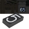 Outdoor Solar Power LED Number Sign Light House Hotel Store