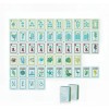 ,Acrylic Luxury Mahjong,American Mahjong Set with 160 Tiles,Aqua Pearl Mahjong
