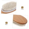 Healeved Horsehair Soft Bristle Bath Brush Shower Scrubber for Body