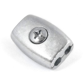 10 pcs galvanised steel egg shaped wire rope clip 3 mm