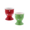 Ceramic Egg Cup With White Dots - Set of 2