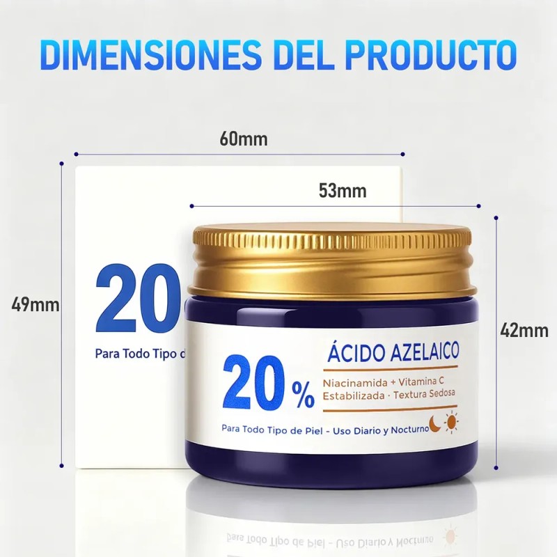 2pcs 20% Ácido Azelaico Crema Con Vitamina C Y Niacinamida
