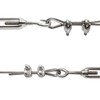 JCBIZ 2pcs M10 Turnbuckle Screw Hook to Eye Strainer Fence