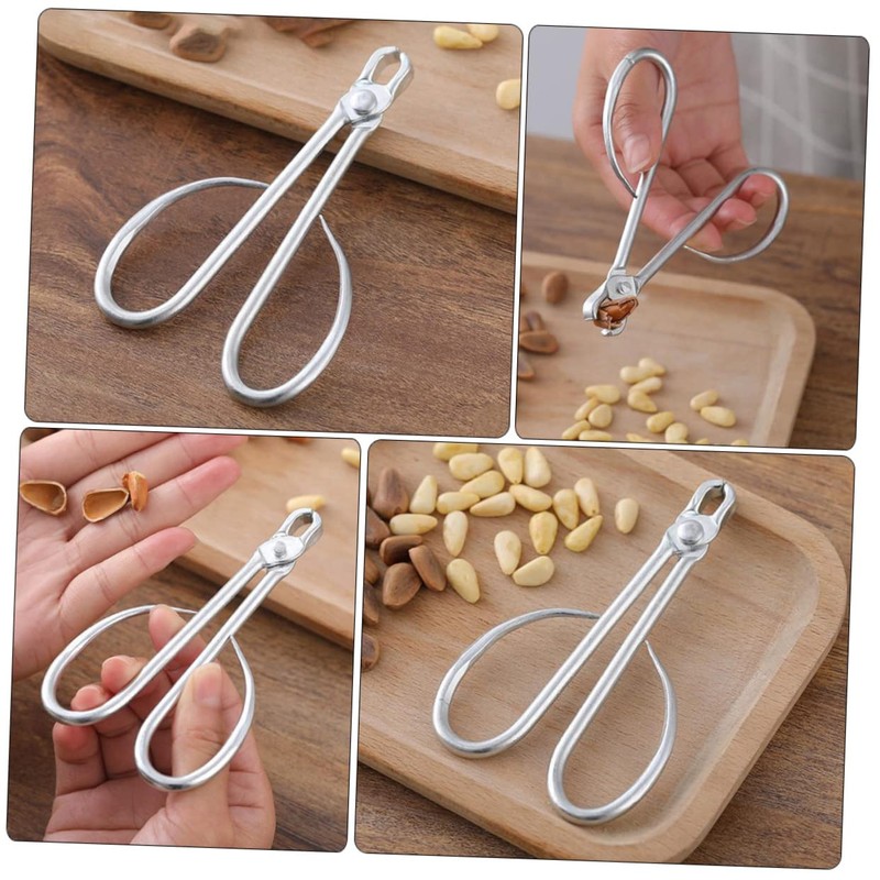 LIFKOME Stainless Steel Nut Opener Lever Fast Effortless for Pine