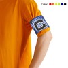 PATIKIL 9.4x2.5 Soccer Captain C Armband, 2 Pack Nylon Unisex