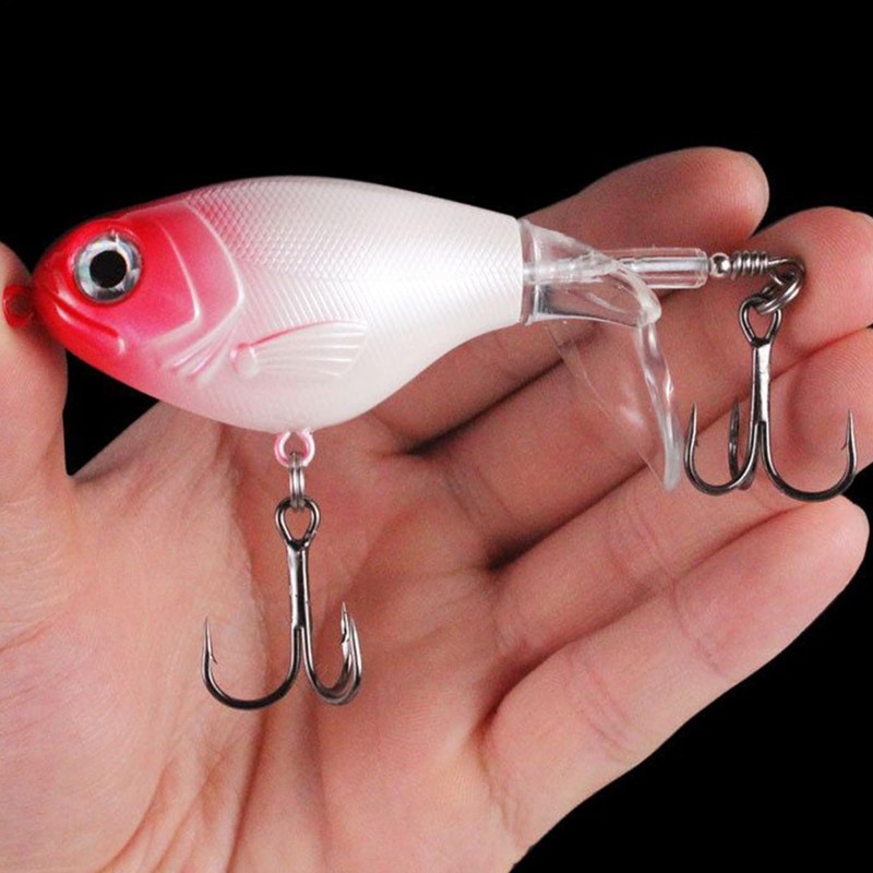 Swim Baits for Bass Fishing,Propeller Dynamic Lifelike Glide Bait |