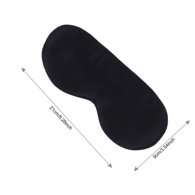 Baluue 2pcs Travel Eye Mask for Airplane Silk Sleep Mask