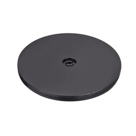 sourcing map 7inch Rotating Swivel Stand with Steel Ball Bearings Lazy Susan Base Turntable for Kitchen Corner Cabinets, Black