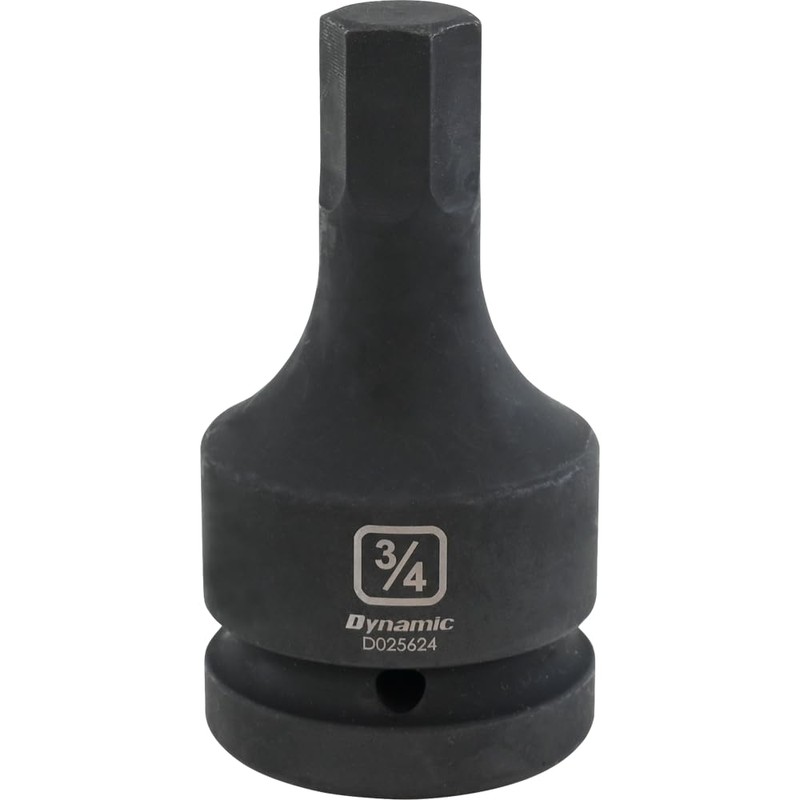 1" Dr. Impact Hex Bit Sockets​ SAE, One-Piece Construction, Highly-Visible