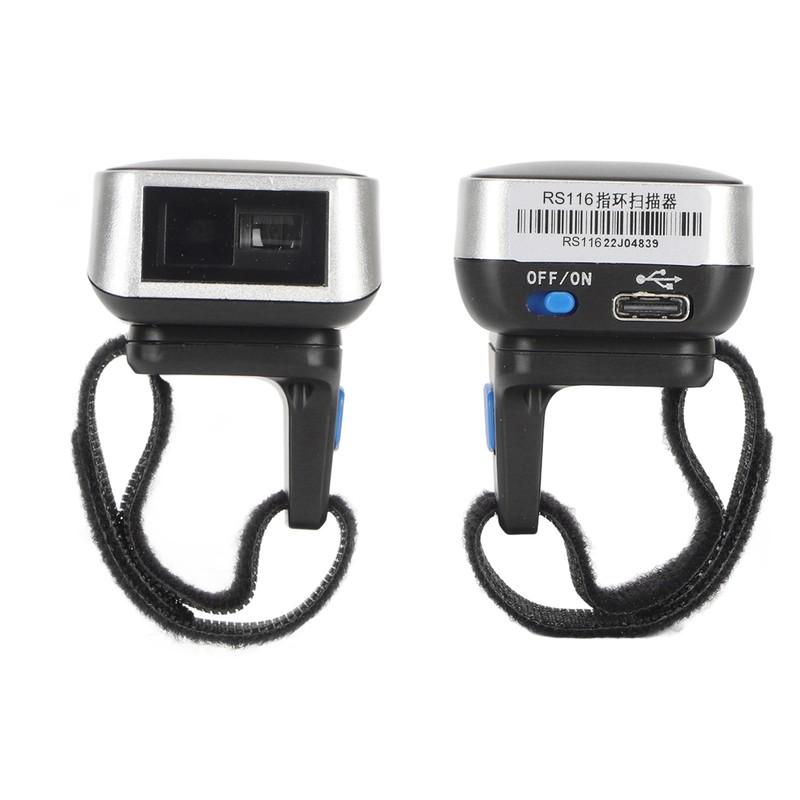 1D Bluetooth Wearable Ring Barcode Scanner 270 Degree Rotation 3