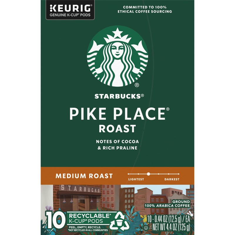 Starbucks Pike Place Roast Medium Keurig K-Cups - 0.44 oz