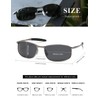 kimorn Polarized Sunglasses For Men Retor Rectangle Frame Classic Sun