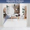 Reinforced 18" Tall Retractable Gate Step Over Dog Gate, 55"