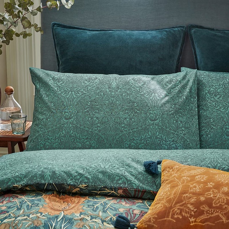 Morris & HONEYSUCKLE & TULIP PCASE STD MULBERRY & TEAL