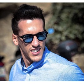 WONAVEHY Sunglasses Men Women Unisex Retro Sunglasses for Men Women Pirate Captain Johnny Depp Vintage Round Style Tinted Sunglasses for Men Women, black