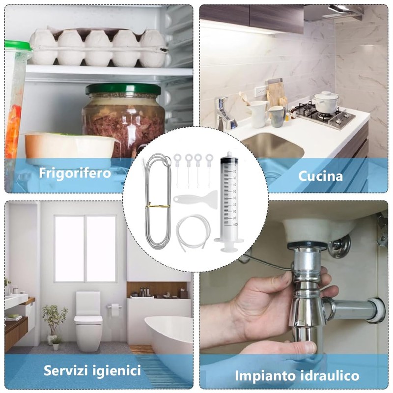 Voarge 8 Pcs Fridge Cleaning Kit + Refrigerator Brush +