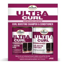 Difeel Ultra Curl 2-PC Curl Enhancing Shampoo & Conditioner Gift Set - Includes Shampoo 12 oz & Conditioner 12 oz in a Gift Box