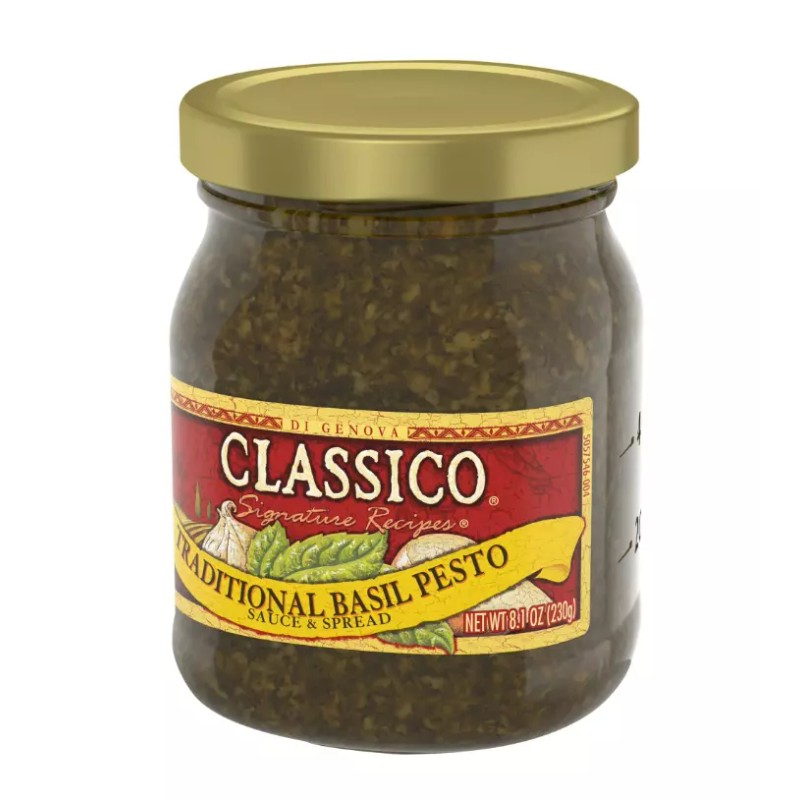 Classico Signature Traditional Basil Pesto Sauce Spread 8.1 Oz x
