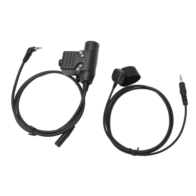PTT Adapter with 90cm Cable Push to Talk Portable Headset