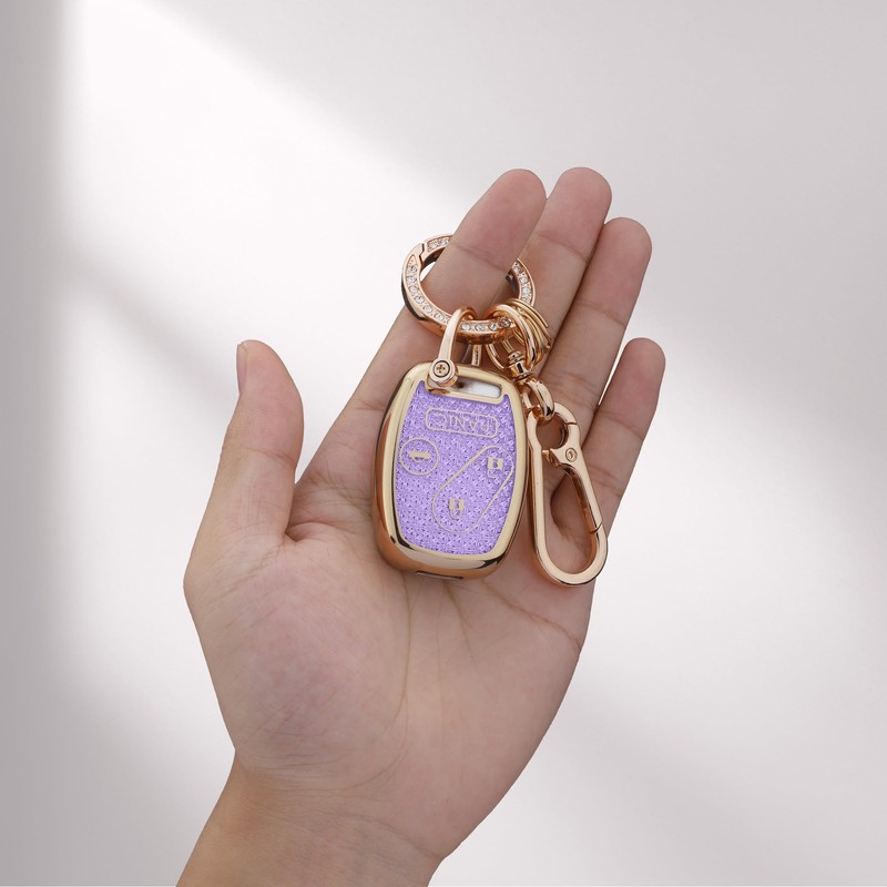 Cute Bling Key Fob Cover for Honda, Diamond Cut TPU