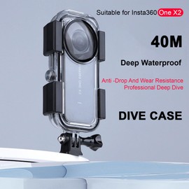 Yunseity 40 M Wasserdichtes Gehäuse für ONE X2, Tauchgehäuse-Schutzhülle für Unterwasser-Tauchfotografie