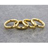 MJ Metals Jewelry Gold Plated Polished 4mm Stainless Steel Wedding