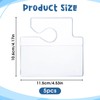Trinkrittey 5 Pcs Horizontal Clear Parking Permit Holder Parking Pass
