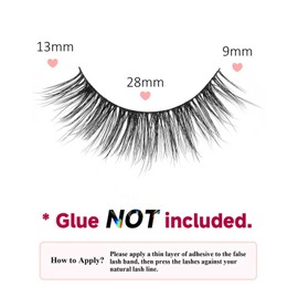 Natural Lashes Mink Natural Eyelashes False Eyelashes Natural Look False Lashes Wispy Eye Lashes Cat Eyelashes Fake Lashes KD01