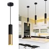 Omgomne Modern Pendant Light Fixture Kitchen Island,1-Light Black Gold GU10
