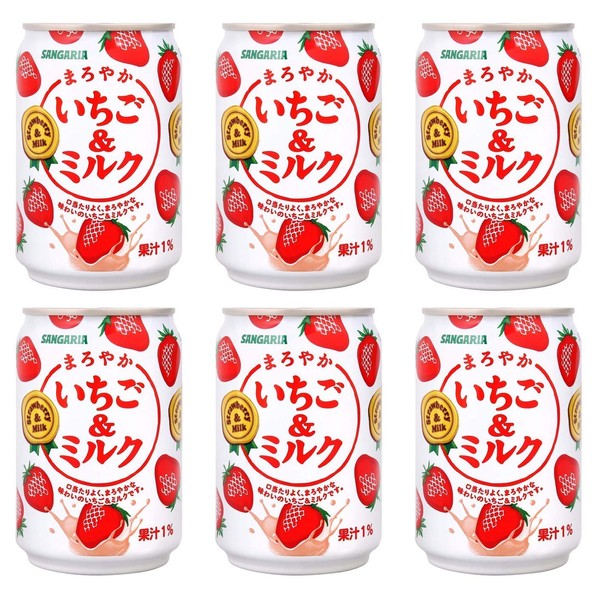Sangaria Strawberry Milk, Extremely Popular in Japan - 8.69 Fl Oz | Pack of 6
