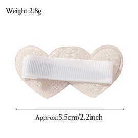 JOVALA 12PCS Baby Girls Hair Clips Heart Shaped Hair Barrettes Fully Lined Alligator Clip Hair Accessories for Baby Teen Toddler Girls Kids Children