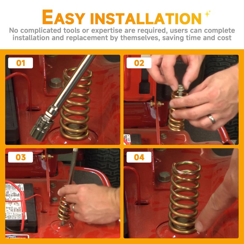 (2PCS) 732-04035 Lawn Tractor Seat Spring Replacement Parts, Suitable for
