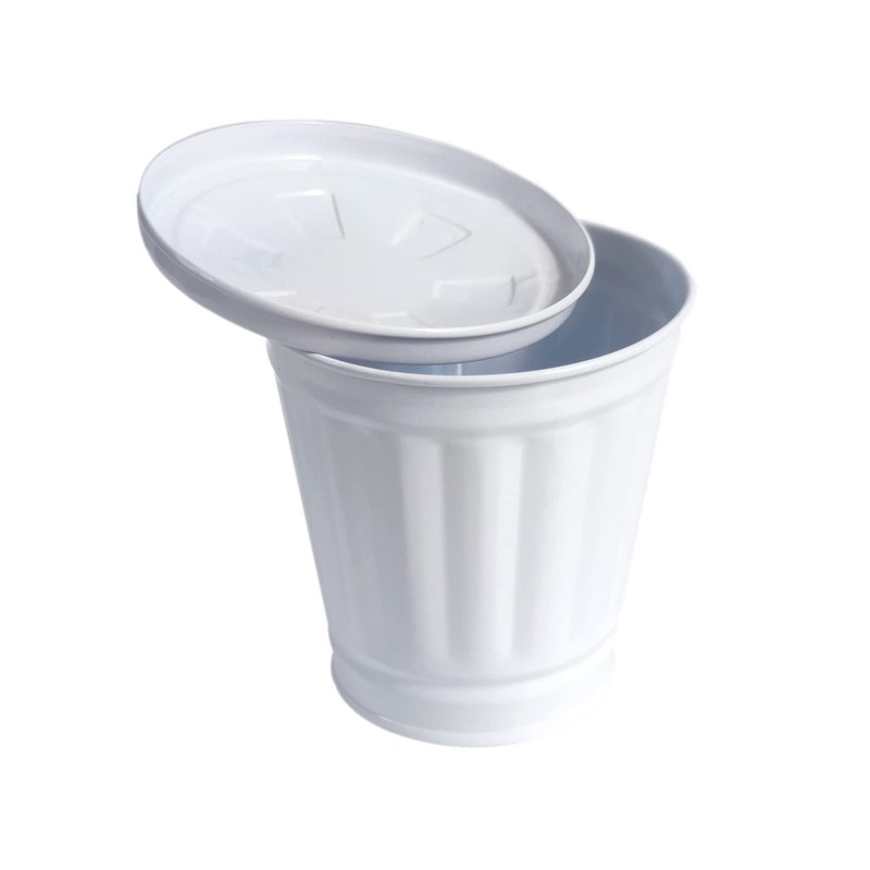 AITING Mini Trash can & Iron Garbage can Pencil Cup