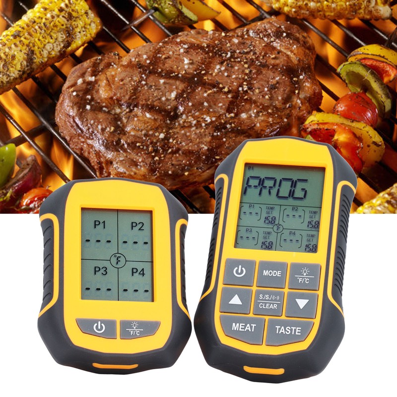 Digital Cooking BBQ Thermometer ABS Wireless Oven Food Smoker Thermometer