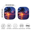 Dreaweet Sunset Palm Tree Windshield Sun Shade Foldable Sun Shade