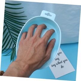 IWOWHERO 1pc Nail Care Soaking Bowl Rectangular Manicure Soak Tray for False Nails Removal and Cuticle Treatment Design for Home Salon Use