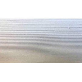 Slater's Plastikard 0436 4mm 'OO' Gauge White Corrugated Plastic Styrene Sheet