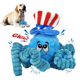 Fulundi Octopus Dog Toy Plush Stuffed Pet Toy for Aggressive Chewers, Puppies - Great Gift to Keep Dogs Busy