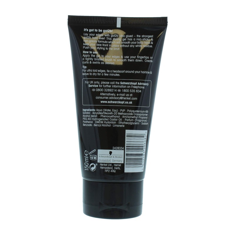 Got2b Ultra Glued Black 150ml