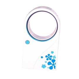Magik Mini Portable Bladeless USB Desktop Handheld Air Conditioner Cooler Cooling Fan (Blue)