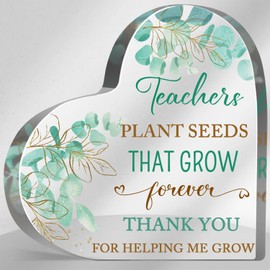 Teacher Office Desk Decoration Signs, Teacher Appreciation Gifts for Women, Teacher Graduation Party Gift from Student, Back to School Teachers Day Gifts, Best Teacher Keepsake