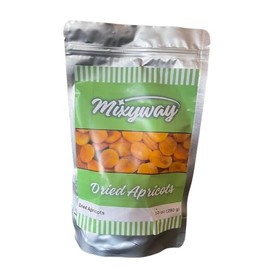 Mixyway Dried Turkish Extra Large Size Apricots in Doypack 10 Oz (280 Grams). Healthy, No Sugar Added, Non GMO, Gluten Free, Halal, Kosher, Vegan All Natural Dried Fresh Apricot 2024 Summer Harvest. (10 Oz)