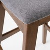 Christopher Knight Home Emmaline Fabric / Walnut Finish Bar Stools,