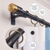 WYIPOLZI 50 Pack 38mm Antique Brass Curtain Rings, Metal Drape