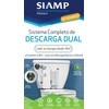 HERRAJE COMPLETO CON DESCARGA DUAL PARA SANITARIO (Dual Flush) MARCA