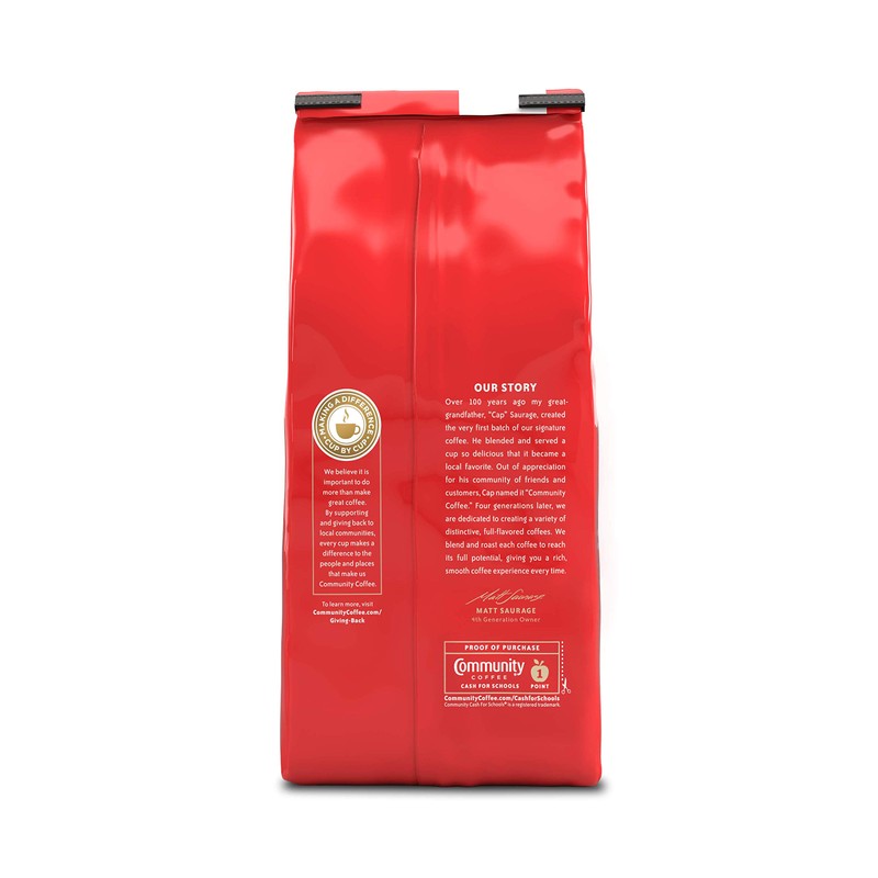 Community Coffee French Roast, 72 Ounces Ground Coffee, Extra Dark